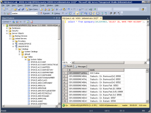 Real-time Salesfoce query from SQL Server