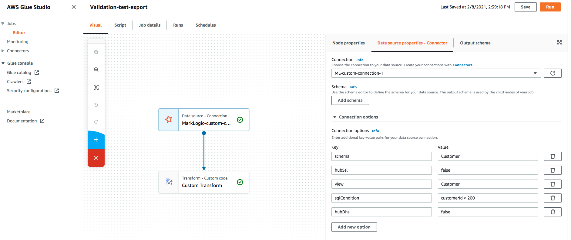 MarkLogic Connector for AWS Glue